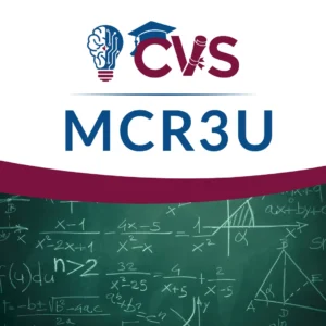 MCR3U Online Course Thumbnail - Grade 12 Functions