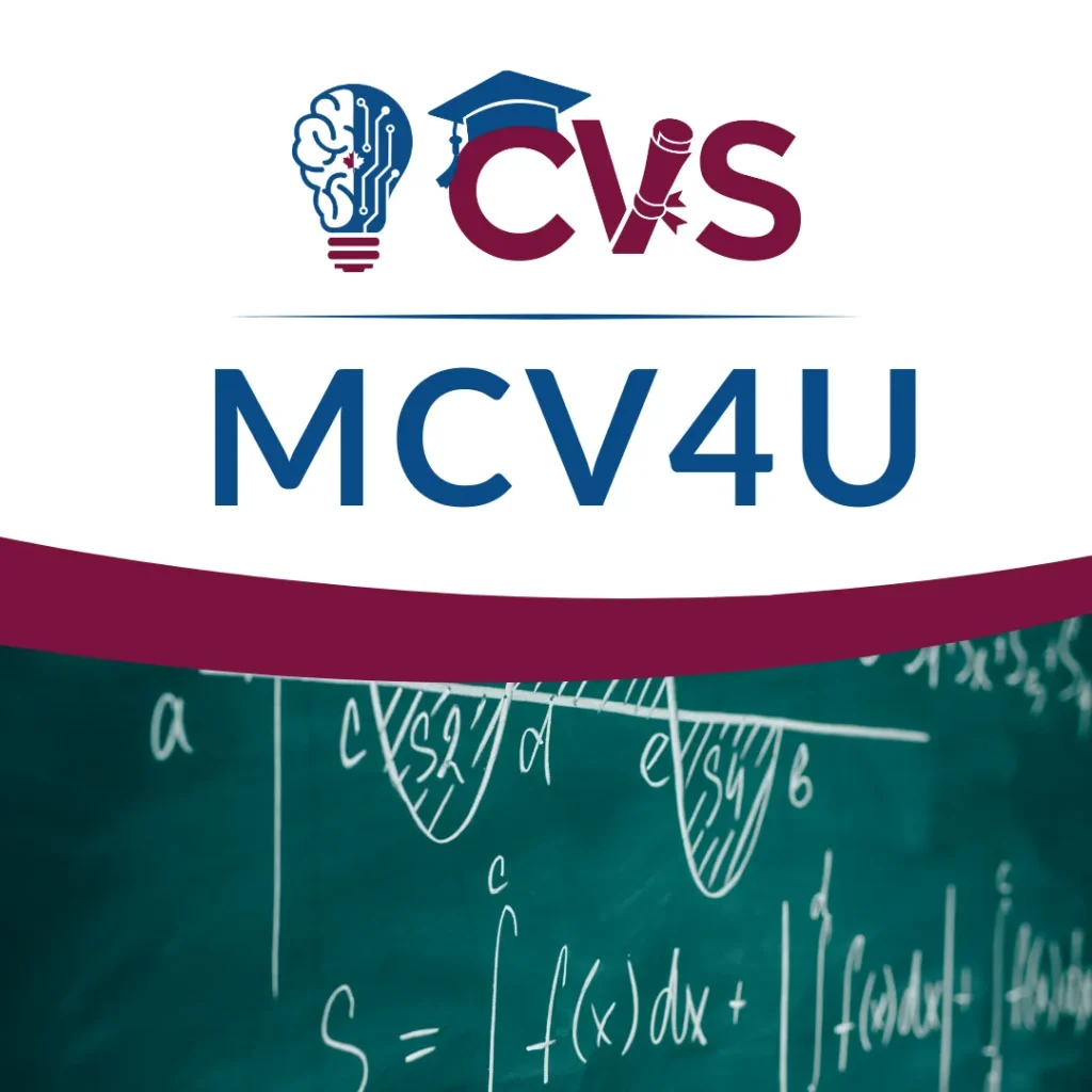 MCV4U Online Course Thumbnail - Grade 12 Calculus and Vectors