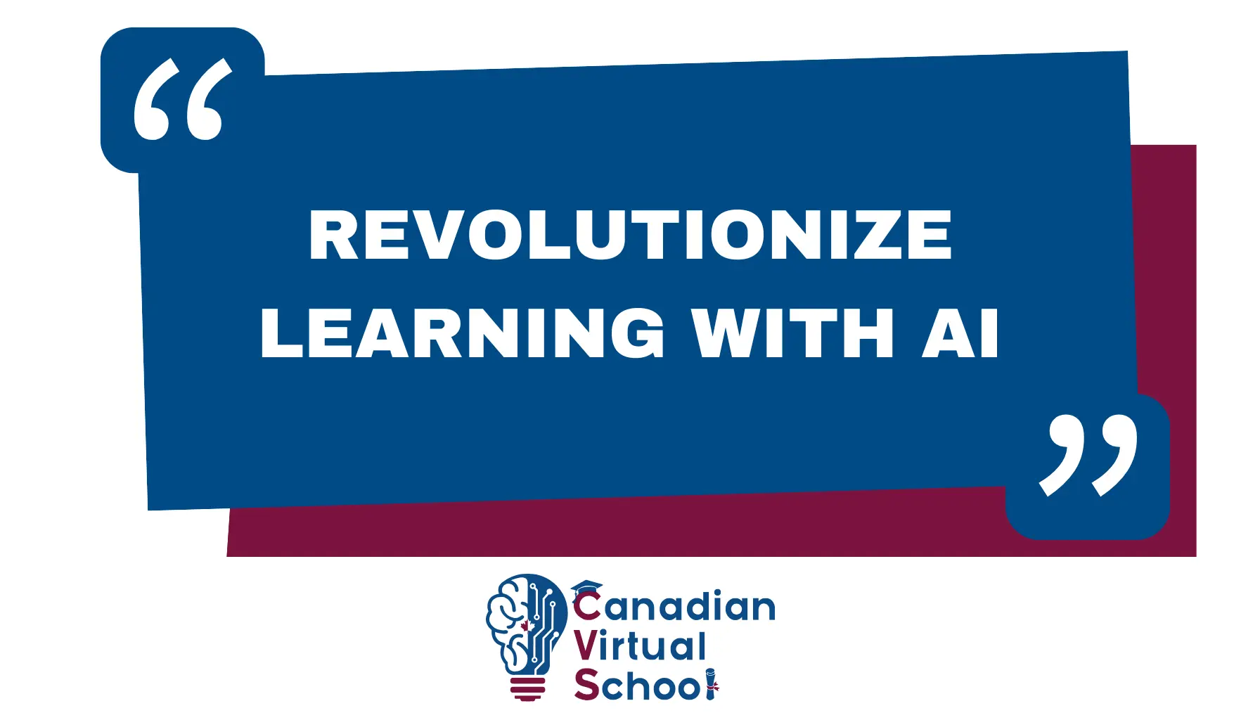 Revolutionize Learning with AI - Students engaged in personalized online learning with advanced AI-driven tools at Canadian Virtual School.