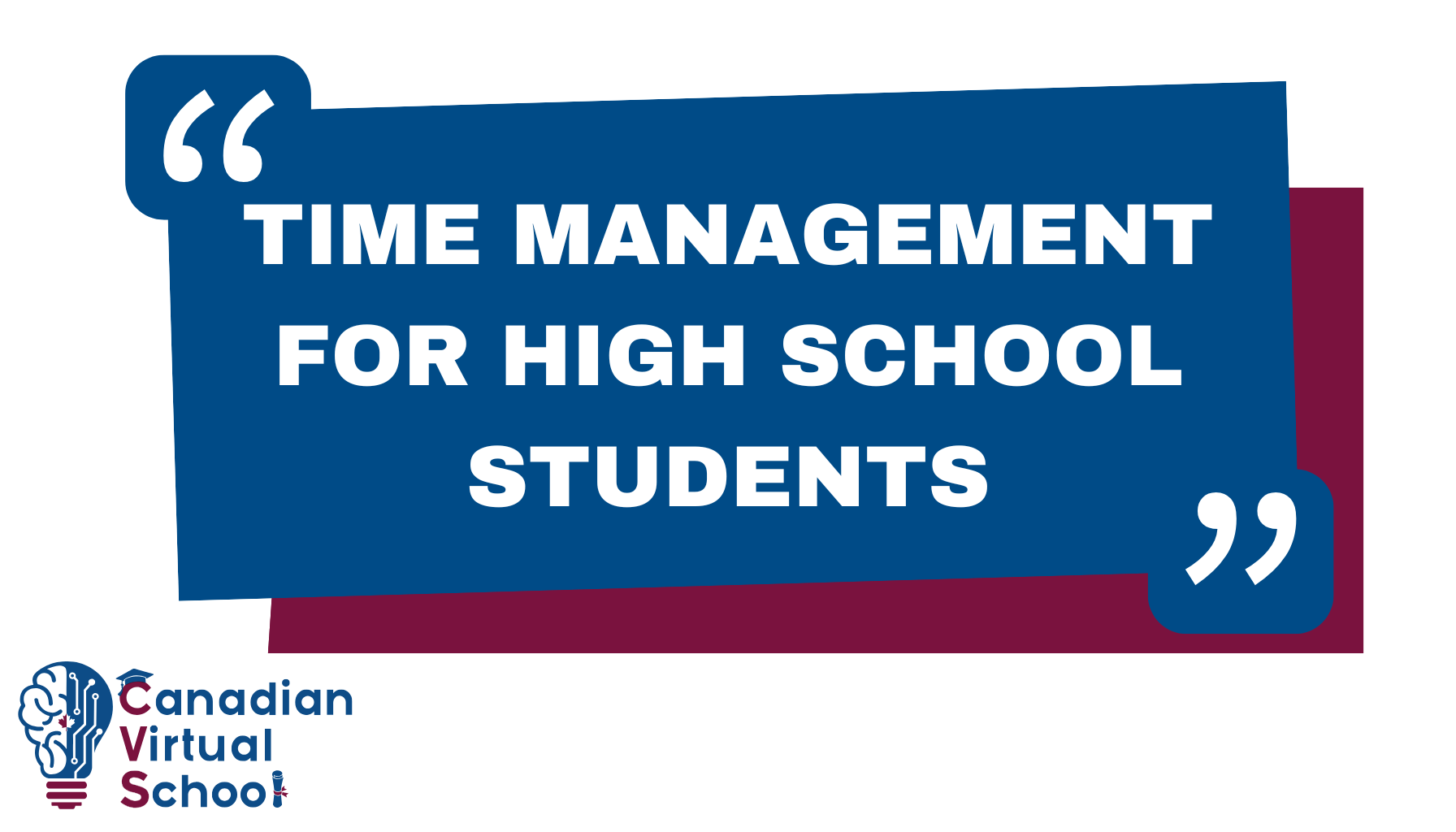 Time Management for High School Students