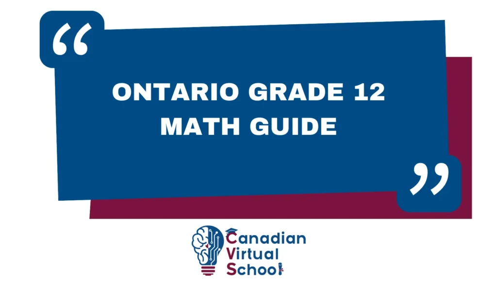 Ontario Grade 12 Math Guide