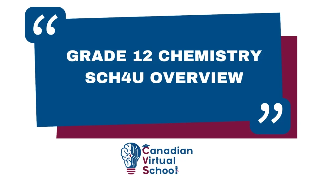 Grade 12 Chemistry SCH4U Overview