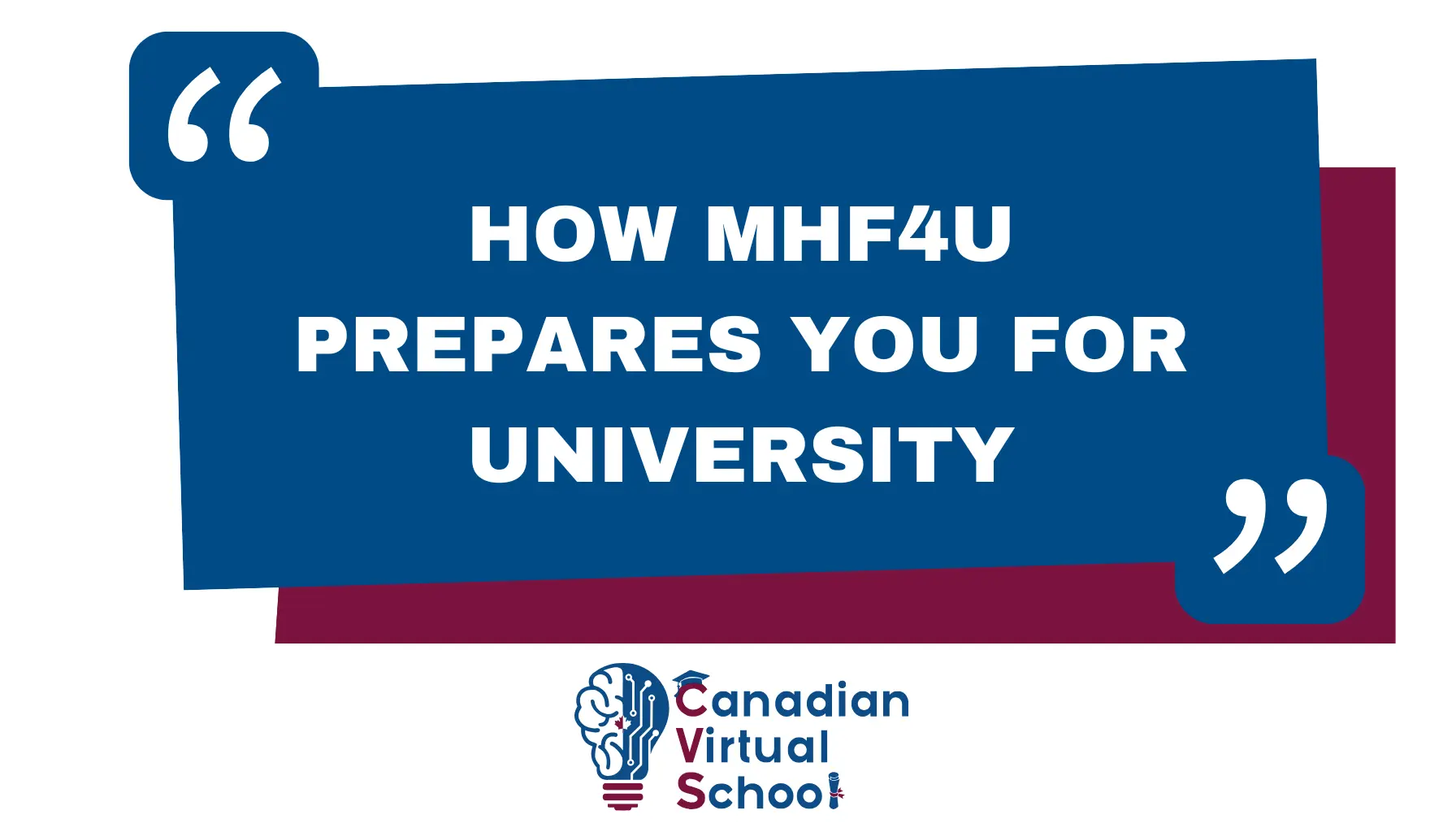 How MHF4U Prepares You for University