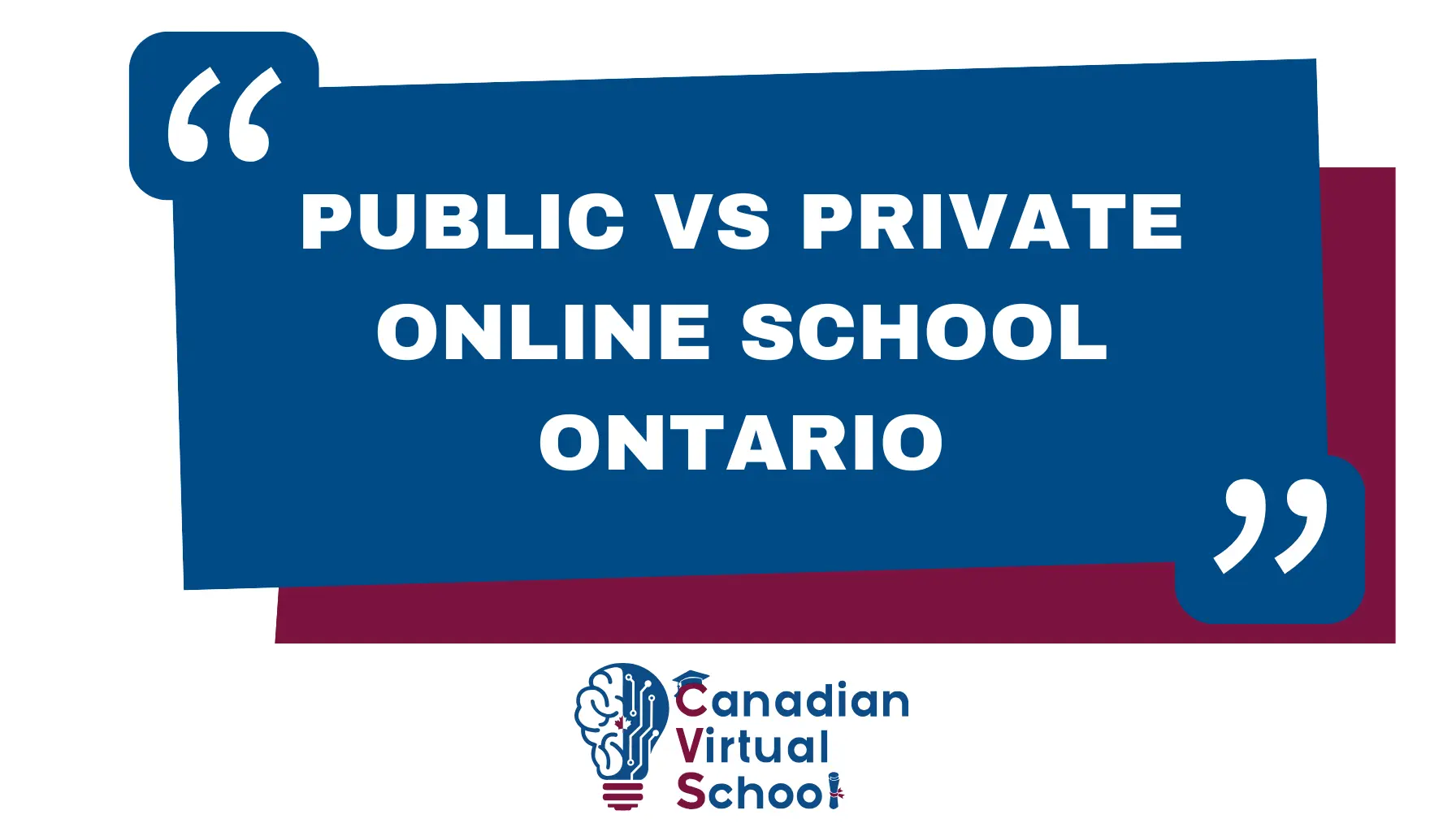 Public vs Private Online School Ontario