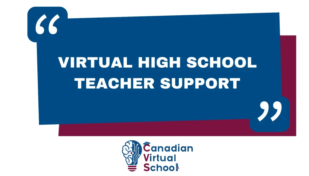 Virtual High School Teacher Support